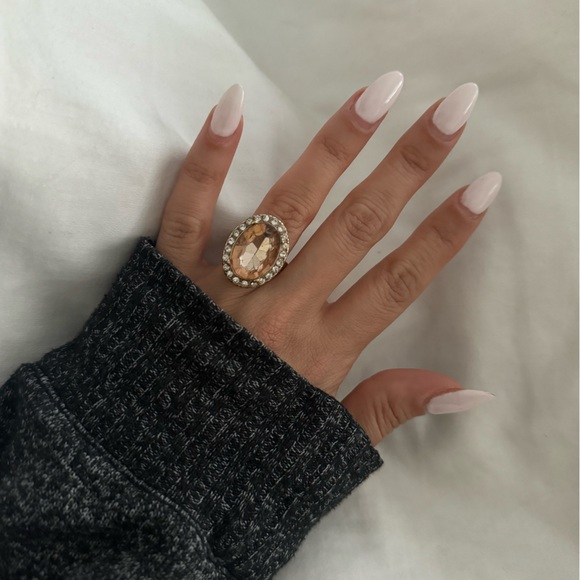 Champagne Ring Set, Size 7 - Picture 3 of 6